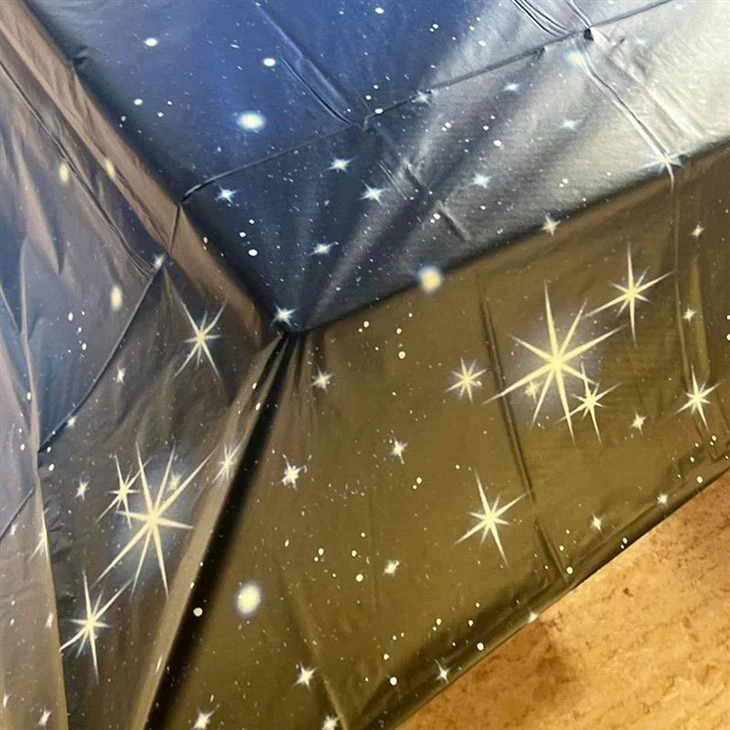 Disposable Star Tablecloth Printed Thickened Plastic Waterproof Oil Repellent Party Birthday Party Disposable Tablecloth