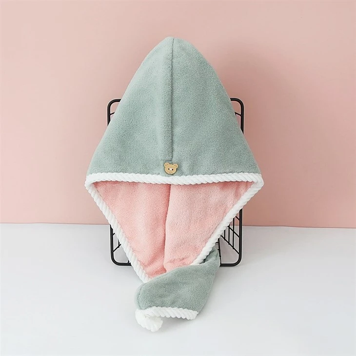 Double Dry Hair Cap Quick Drying Thickening Female Super Absorbent Adult Student Hair Towel Home Scarf Shower Cap