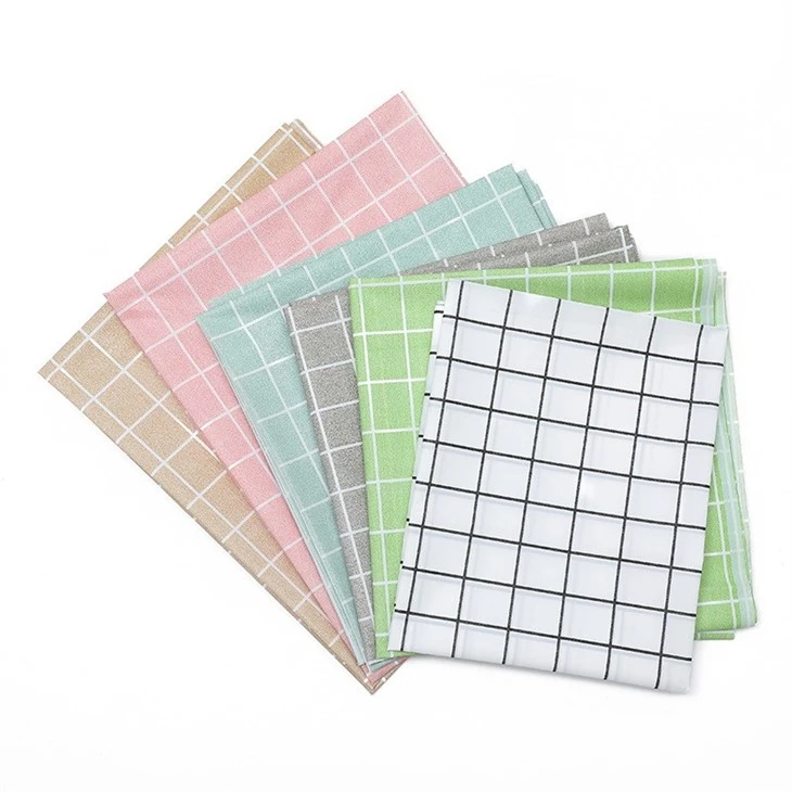 Nordic Check Oil Proof Tea Cloth Easy To Clean Table Cloth Peva Tablecloth Home Hotel Tablecloth